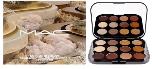 MAC Connect In Colour Eyeshadow Palette x12 - Unfiltered Nudes, 12,2 g