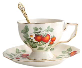 itonc Coffee Mugs Adult Tea Service Porcelain Coffee Cups and Saucers Bone China Pink Teapot Sets Old Country Roses Teapot-A Pot (Size : A Cup)