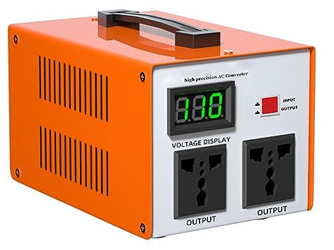 GZHMMAN Transformador Voltaje Voltage Transformer Salida 110V a 220V Convertidor Voltaje Aumento Protección contra Rotura Circuito Núcleo Toroidal,200W
