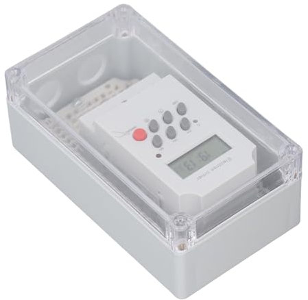 Temporizador de Bomba de Piscina, Interruptor de Temporizador Programable de Encendido/Apagado de 7 Días y 28, Caja de Temporizador de Piscina Impermeable Al Aire Libre para