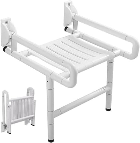 OZLMBERN Badezimmer-Klapphocker, Badezimmer, Badewanne, Duschraum, Sitzhocker, Duschhocker, für ältere Menschen, Rutschfester Duschhocker