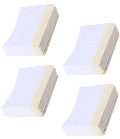 FOYTOKI Bogenförmige Wimpern Make up Entferner Pads 160 Stück Selbstklebende Kosmetik Reinigungskissen Für Augen Make up Tragbare Wimperncreme Entferner Pads Für Frauen Und Profis