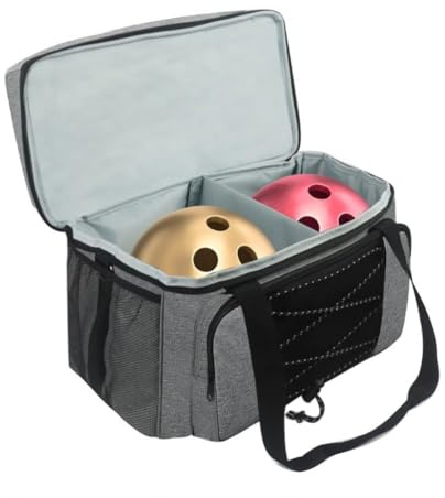 Garvee Borsa da bowling professionale per 2 palline – Divisorio imbottito, porta scarpe uomo fino a taglia 48, organizer accessori, design robusto e spazioso – Colore: blu