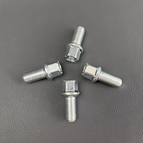 Bulloni antifurto per Ruote Auto compatibili con VW per Golf 6 per MK6 4 Pezzi Bulloni per mozzi Ruota Auto Viti per Pneumatici Dadi in Acciaio Strumenti Dadi per Pneumatici Auto Perni per Ruote