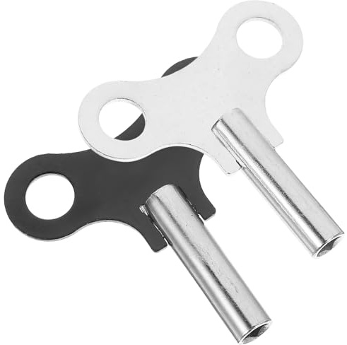 iplusmile Praktische Uhrenschlüssel 2 Stück aus Stahl 4,4mm Aufziehwerkzeug für Standuhren und Regleruhren für Uhrreparatur und Wartung