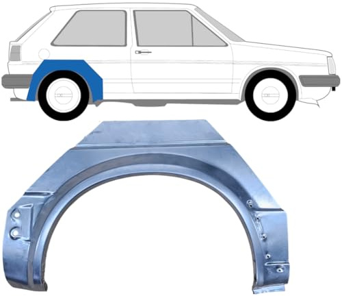 Reparaturblech Kotflügel hinten für Volkswagen Golf 2 1982-1992 / Rechts