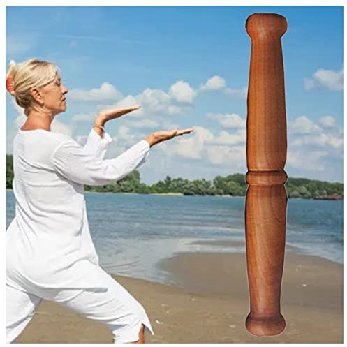 Massivt trä övningsstång för Tai Chi och kampsport träning