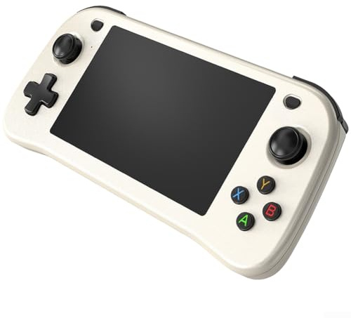 SF3100 Consola de juegos retro portátil con más de 20000 juegos, pantalla IPS de 4.5 pulgadas, salida FHD y funcionalidad (blanco)