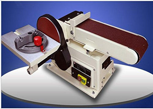 GOWE 100 levigatrici a nastro da 914 mm, 500 W, smerigliatrice da banco 220-240 V, per lavorazione del legno, smerigliatrice a disco da 100 mm e levigatura a tampone