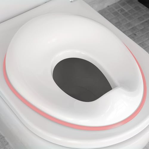 Jool Baby Potty Training Seat for Boys and Girls - Fits Round & Oval Toilets, Includes Free Storage Hook (Pink)