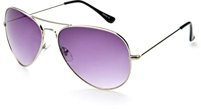 Alpland Sonnenbrille - Pilotenbrille Gestellfarbe Silber Große Form