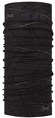 BUFF Braga de cuello, Original EcoStretch, Adulto Hombre Mujer, Negro, Talla unica, Bufanda, Tubular, Multifuncion, Cuello y Cabeza, Correr, Caminar, Senderismo, Sostenible, Ligera