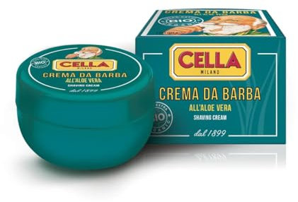 Cella Bio Crema da Barba in ciotola all'Aloe Vera 150Ml
