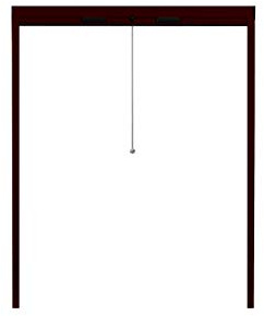 APANA Fliegengitter Rollo Fenster bis 80x160 cm – braun – ausziehbarer Insektenschutz – stabiles Insektenschutzrollo mit Alurahmen & Fiberglasgewebe – Fensterrollo gegen Mücken