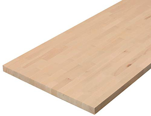 FORESTEA Plateau hêtre Massif lamellé collé abouté 1200 x 800 x 18 mm - FSC 100%