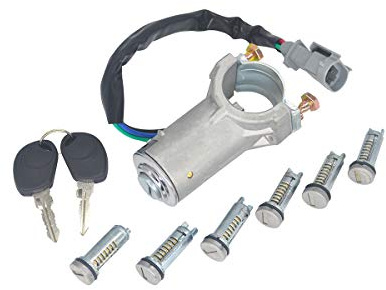 Interruttore Accensione con Serratura 2 Chiavi, KASturbo Kit Riparazione di Blocco Cilindro Accensione per Iveco Daily 2000-2006 2992551 2991727
