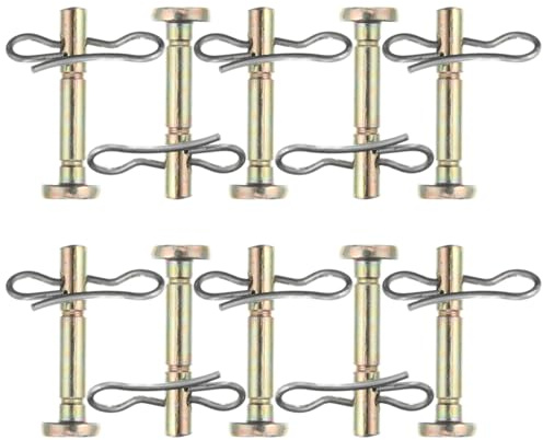 UPKOCH 20 Stück Scherstift Und Ersatz Scherstifte Und Splinte Kompatibel für 738-04124 714-04040 Schneewerfer (Golden Silber)