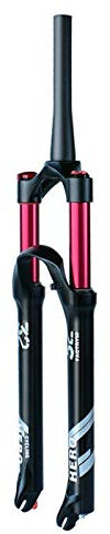 TYXTYX MTB Fahrradgabel 26 27,5 29Scheibenbremse Luftfedergabel 1-1/8 und 1-1/2QR 9mm mit Zugstufeneinstellung 100mm Federweg Ultralight 1640g