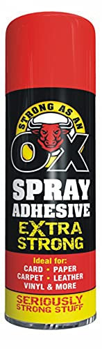 Spray Adhesive Carpet Glue Spray for Multi Use Card Paper Carpet Fabric Foam Can Rapide 500ml