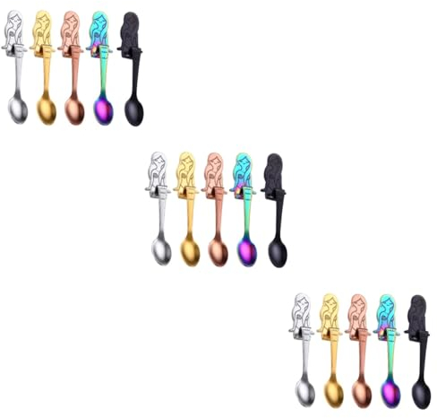 TOPBATHY 15piezas Cucharas De Café Inoxidable De Colgantes Para y Para Café y Restaurantes