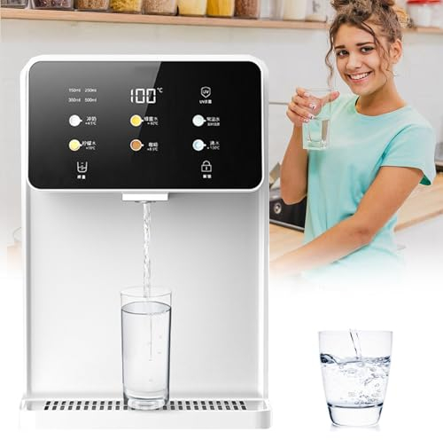 YEHOZZ Erogatore Istantaneo di Acqua Calda, Bollitore Commerciale Automatico per Acqua Calda, Erogatore di Acqua Calda a Parete, Separazione Sicura di Acqua E Gas per Ufficio, Casa,White