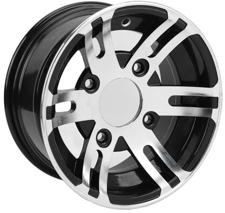 XTevu Cerchione da 10 Pollici, Cerchione ATV Cerchio Universale in Lega di Alluminio ATV ad Alta Resistenza, Parti del Cerchione per Pneumatici per Carrello Go Kart (Front Wheel)