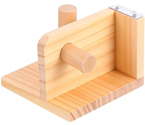 BCOATH Holzwerkzeug Tape Cutter Tischspender Kreativer Klebefilmabroller Aus Hochwertigem Holz Für Büro Und Bastelarbeiten Stabiles Schneidewerkzeug Und Praktischer Wickelspender Für Desk