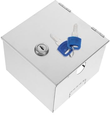 Acero Inoxidable Caja de Protección de Enchufe, Antirrobo | Cubre Enchufes Exterior, Caja Proteccion Enchufes, Caja Electrica Seguridad Llave Varios estilos