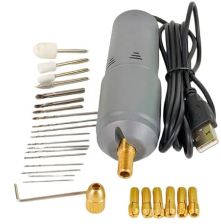 Quystetes Mini Taladro Eléctrico Taladro Manual Eléctrico Mini Herramienta Rotativa Inalámbrica Artes y Manualidades para Destornillador Perforador Eléctrico