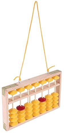 Asyduey 7 Colonne Non-Glissement Pendaison en Bois Boulier Chinois Soroban Outil EDucatif Calculatrice MathéMatique pour ETudiant Professeur