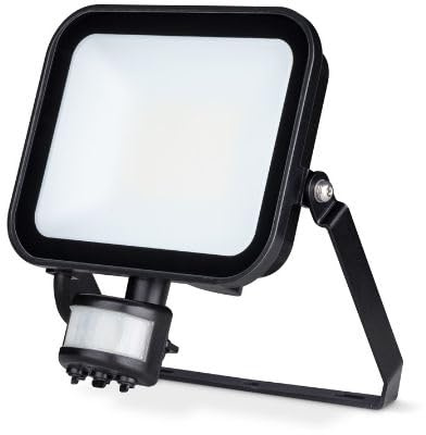 JCC Niteflood® Black Metal 30W LED Floodlight with PIR, IP65