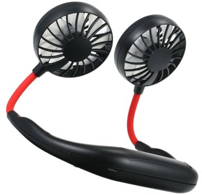 Ciieeo Abanico Portátil Mini Ventilador Portátil Usb Ventilador Portatil Sin Aspas Mini Abanico De Cuello Plegable Mini Ventilador De Mano Ventiladores De Mano Black