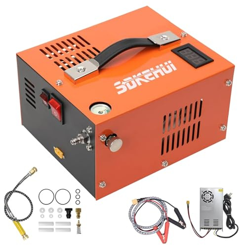 4500psi 30Mpa PCP Kompressor, Luftkompressor Hochdruckpumpe, mit Transformator DC12V AC 220V