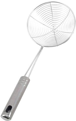 Scolapasta Schiumarola Filtro a manico friggibili Long inossidabile in acciaio inossidabile Fritte fritte francese cucina fritta a setaccio a setaccio alimenti setaccio setaccio Per Cucinare In Cucina
