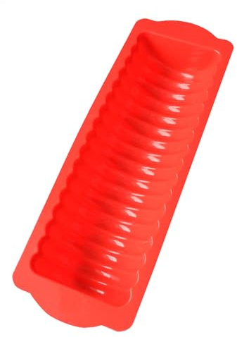 HOLIDYOYO Moule à Pain Silicone Rose Forme Hot-dog pour Dessert DIY | Moule Pâtisserie, Antiadhésif et Imperméable, Flexible, Nettoyage Facile, Usage Noël Couleur Aléatoire