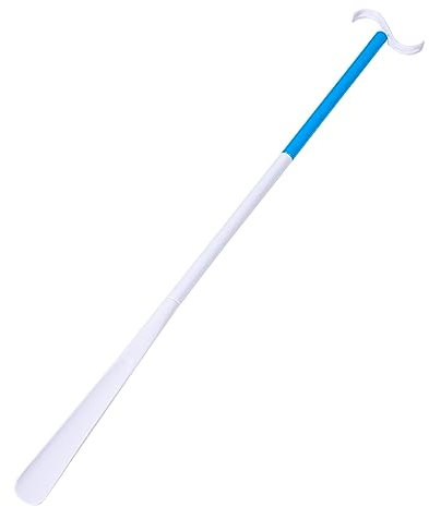 MUCKLILY Two-in-one Dressing Stick and Detachable Multi-use Shoehorn Long Portable Dressing Aid Helper for Disabled Pregnant Women and Elderly Convenient Handicapped Shoe Lifter