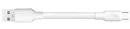 CQEAZ Cable de carga corto USB a tipo C de 120 W para carga rápida y transferencia de datos, cable USB C corto blanco
