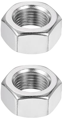 sourcing map Dadi esagonali M16 x 1,5 mm, 2 pezzi, in acciaio inossidabile 304, filettatura fine, esagonali, 24 mm di larghezza, 13 mm di altezza, per macchinari, uso industriale automobilistico