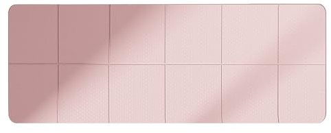 Faltbare Yogamatte, leichte Matte für Reisen, 183 x 61 x 0,3 cm, funktioniert hervorragend auf jedem Boden für Stretching, Cardio- oder Heimtraining