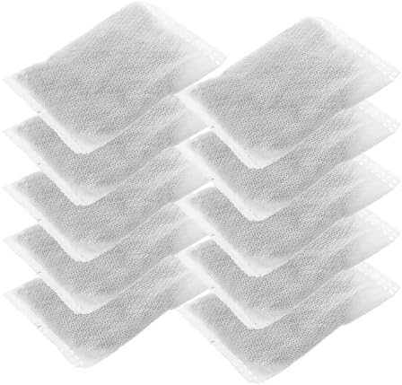 ibasenice Sacchetti di Carbone Attivo Riutilizzabili 10 Pezzi 50g Deodorante Naturale per Ambienti Assorbiodori per Auto Casa e Armadi Filtro Antiodore Ricaricabile al Carbone di Bambù