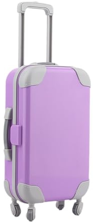 drburpily Dockväska Babydocktillbehör Snygg lekväska Present till alla små barn Modeväska Babytillbehör Tillverkad av PP Tillbehörsväska Resebärleksak , Purpur , 9x4.5x14.8 cm