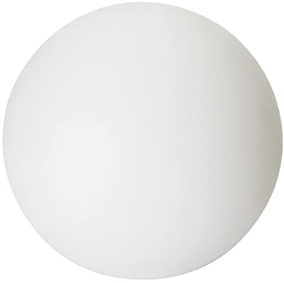 Glas Lampenschirm Ersatzglas Kugel 9cm weiß G9 Gewinde Fassung Lochmaß 20 mm