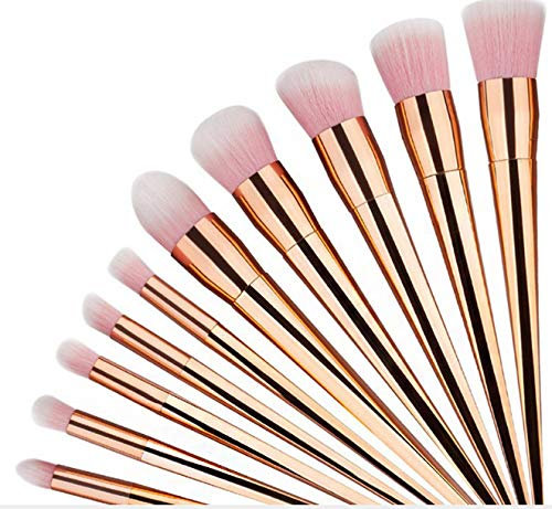 10 makeup brush sets rose gold 5 large 5 small sets brush electroplating blush eye shadow brush