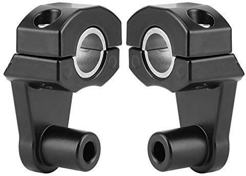 Motorcycle Handlebar Riser Bracket 2PCS Pivoting Universal Motorcycle Handlebar Clamp Riser Bracket Clamp CNC Aluminum Accessory 22mm/28mm