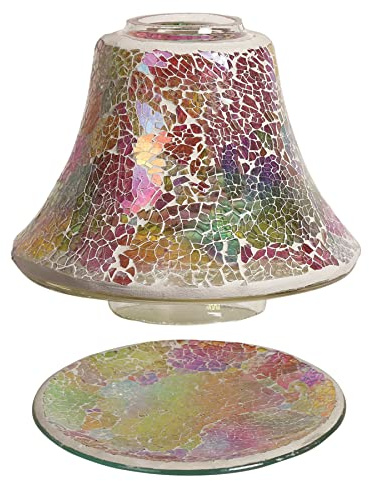 Crusader Limited Duftkerze im Glas, Lampenschirm und Teller, Regenbogenfarben