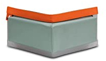 seaEQ YACHTSPORT EQUIPPED Stegfender, Pontonfender Ecke DF A 20/10 grau