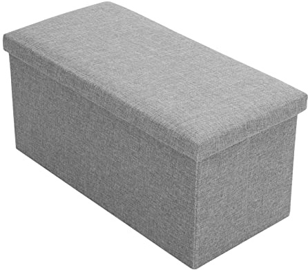 Youyijia Ottoman Storage Bench 76x38x38cm Ottoman Storage Box End of Bed Storage Bench Ottoman Storage Bench for Home Living Room