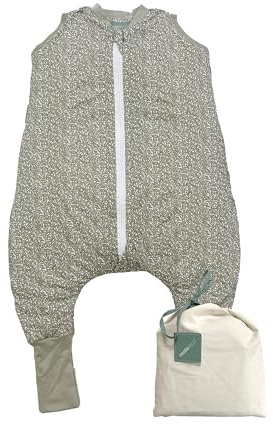 molis&co - Baby Schlafsack mit Füßen und Socke - Ideal für den Winter - Babyschlafsack mit Beinen 2,5 tog - 100% Baumwolle (Oeko-TEX 100), Premium Qualität - Elm (70 cm)