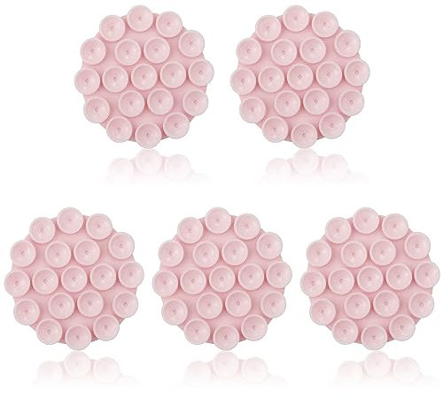 5St Silikon Handyhalterung Auto Saugnapf, Mehrzweck Handyhalterung Auto Saugnapf Kfz Smartphone Halterung Saugnapf Unterstützung für Mobile Stromversorgung (Hell-Pink)