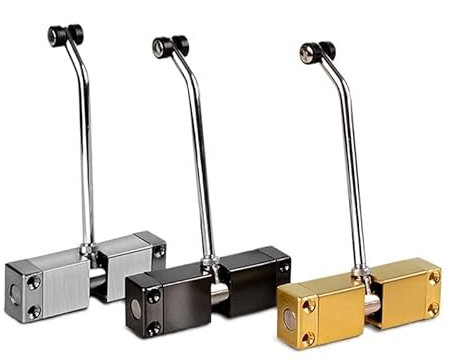 RaamKa TüRschließEr 1 Stück Edelstahl Automatischer Federtürschließer Türschließvorrichtung Kann die Türschließvorrichtung Möbeltürbeschläge einstellen Automatischer TüRschließEr (Color : Noir)